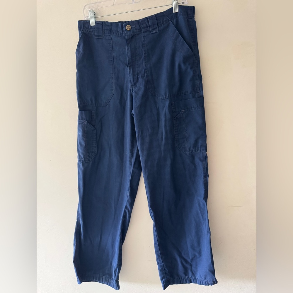 Carhartt Classic Fit‎ Ripstop Boot cut 8 pocket Cargo Pants Navy